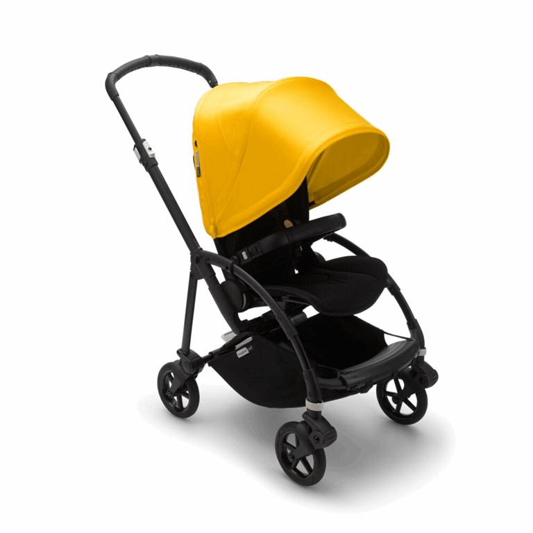 Bugaboo, Bee6 - wózek spacerowy -Black/Black-Lemon Yellow