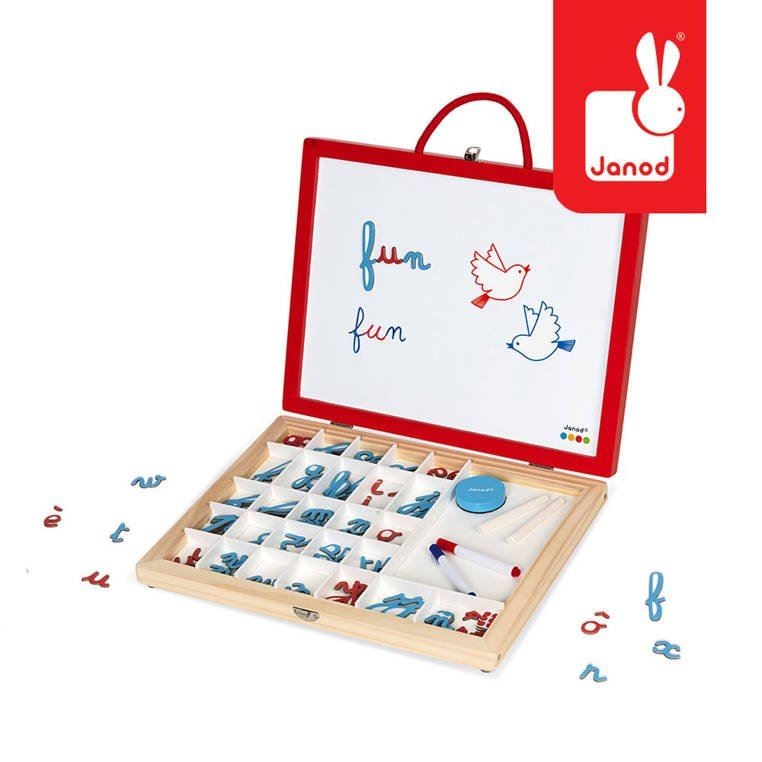 Janod Tablica z magnesami w walizce 4 w 1 - 05073