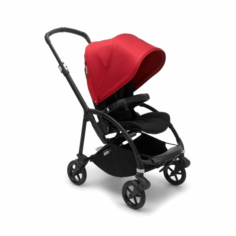 Bugaboo, Bee6 - wózek spacerowy -Black/Black-Red