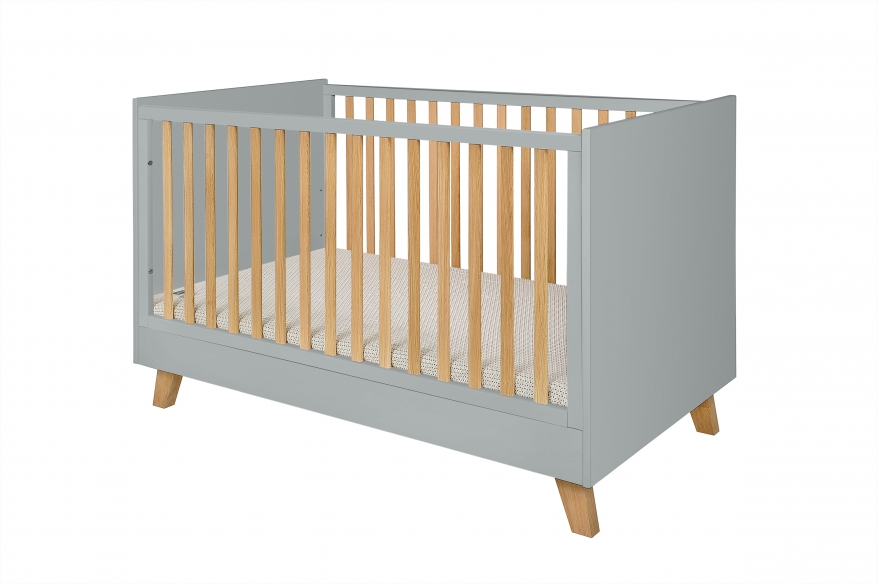 Novelies, Zara - łóżeczko 70x140 z opcją tapczanika-Szary