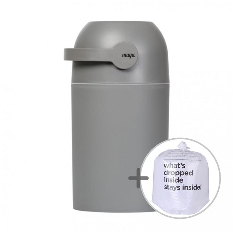 Magic - kosz na zużyte pieluchy (na 25 pieluch) + worki-Grafitowy