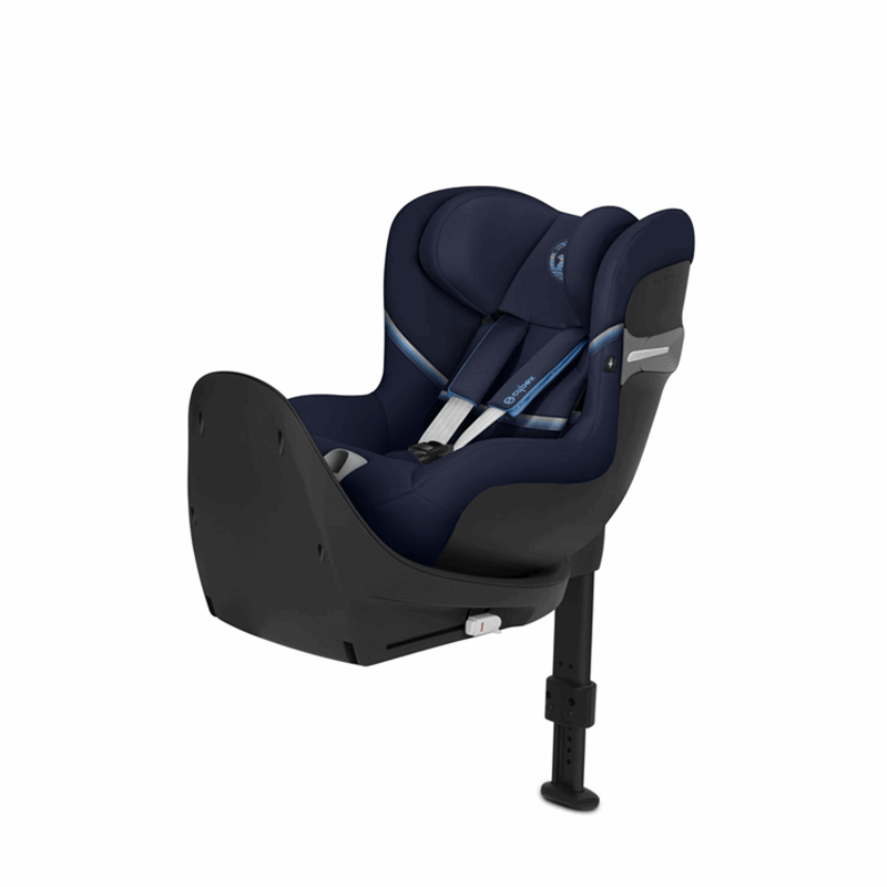 Cybex Sirona SX2 i-Size - fotelik samochodowy z bazą dla dzieci o wzroście od 61 do 105 cm, do 18 kg wagi-Navy Blue