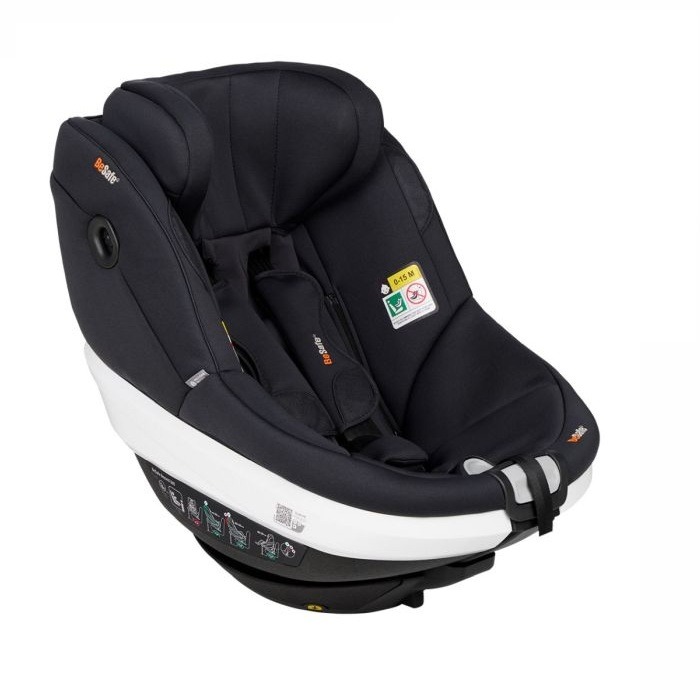 BeSafe Beyond 360 obrotowy fotelik dla maluchów od 61-125 cm, 9-22 kg, 6 miesięcy-6 lat-Black Soft Breeze Premium