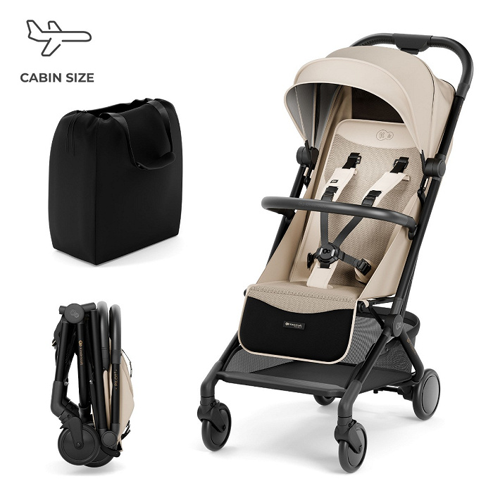 Kinderkraft Pilot 2 - wózek spacerowy do samolotu do samolotu-Beige