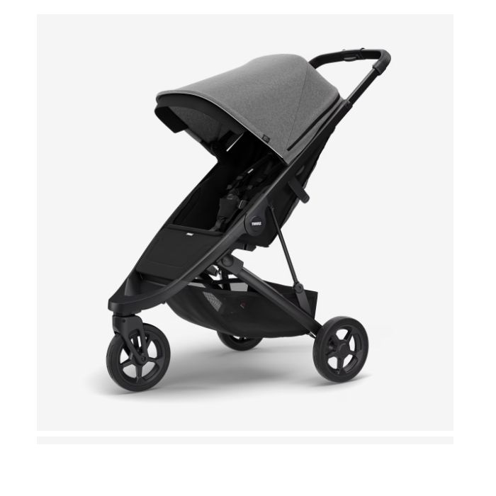 Thule Spring - wózek spacerowy-Black-Gray Melange
