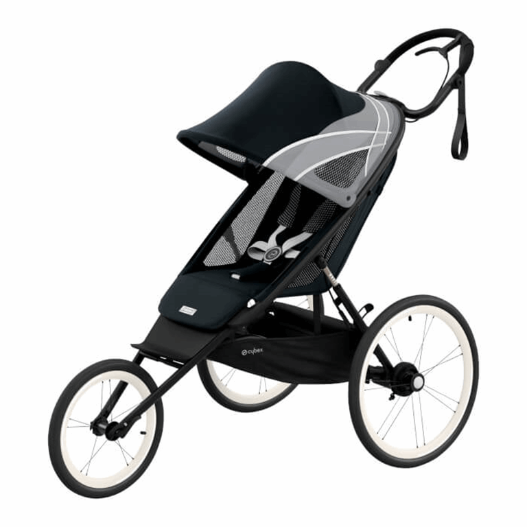 Cybex, Avi- wózek biegowy-All Black -Light Beige with Orange Details