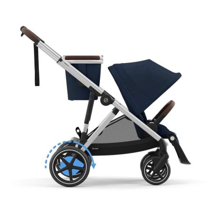Cybex e-Gazelle S - elektryczny wózek spacerowy-Ocean Blue (Silver Frame)