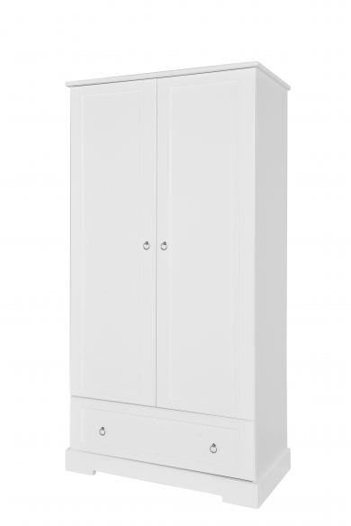 Novelies, Retro - szafa 2-drzwiowa-Biały