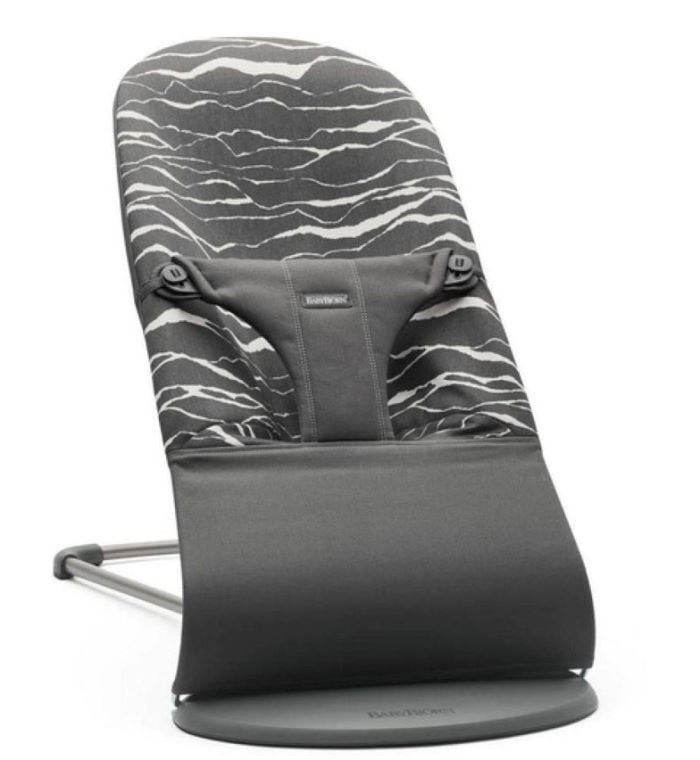 BabyBjorn Leżaczek Bliss -Cotton Antracyt/Landscape Print