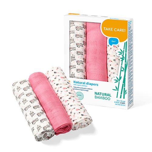 Baby Ono Naturalne pieluszki z włókien bambusa organicznego - 397-397/01