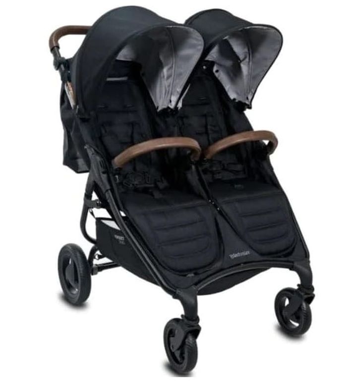 Valco Baby Snap Duo Trend - wózek spacerowy bliźniaczy-Tailor Made Ash Black