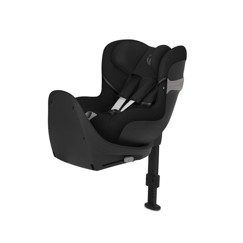 Cybex Sirona S2 i-Size - fotelik samochodowy z bazą dla dzieci o wzroście od 61 do 105 cm, do 18 kg wagi-Moon Black