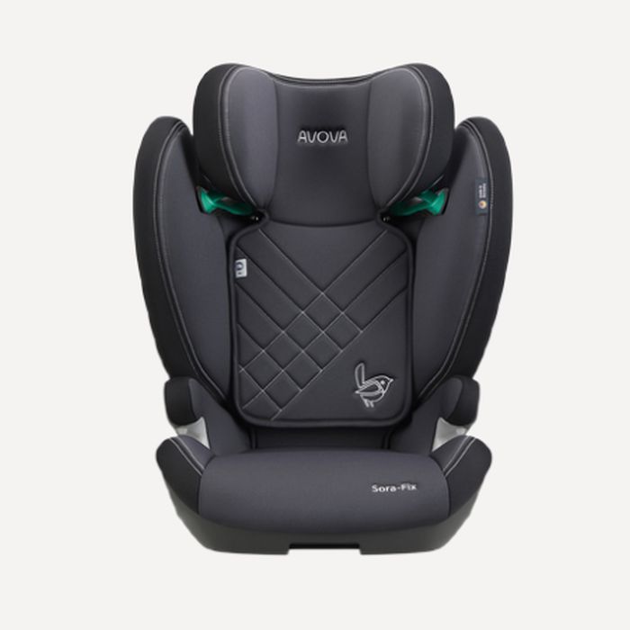 AVOVA Sora-Fix - fotelik dla dzieci od 100 do 150 cm wzrostu-Grey Black
