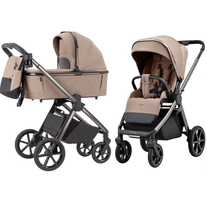 Carrello Omega - wózek głęboko-spacerowy 2w1-Fantastic Beige