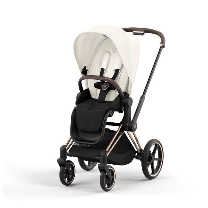 Cybex Priam 4.0 - wózek spacerowy-Off White-Rose Gold