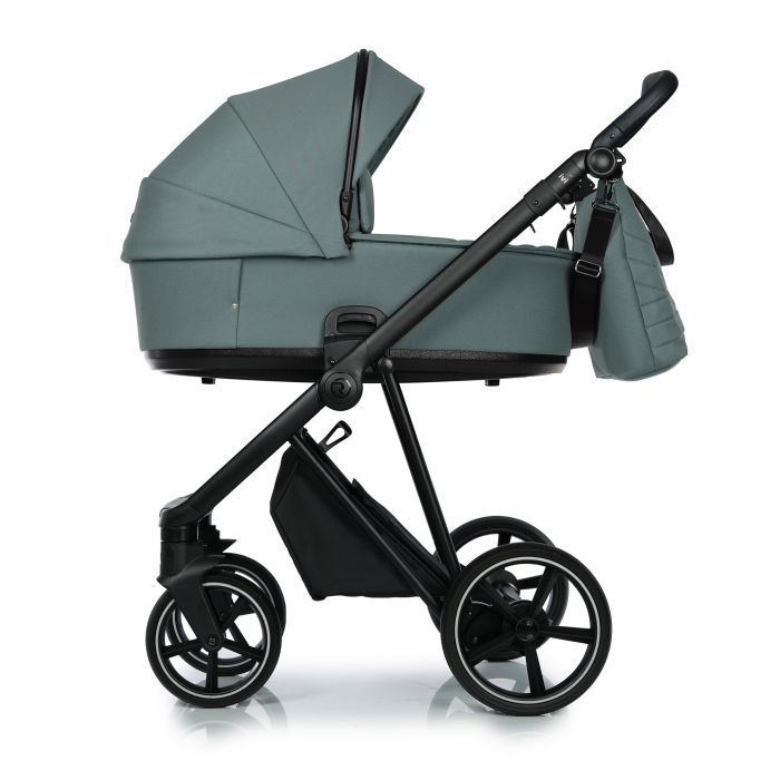 Roan Ivi 2.0 - wózek głęboko-spacerowy 2w1-Pine Green Black