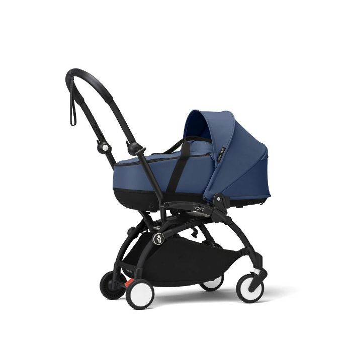 Stokke Yoyo 3 - wózek spacerowy z gondolą-Air France Blue/ Czarna rama