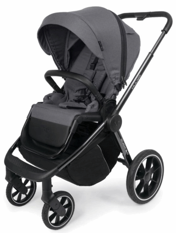 Muuvo, Quick 3.0 Black Chrome - wózek spacerowy z wyposażeniem-Iron Graphite