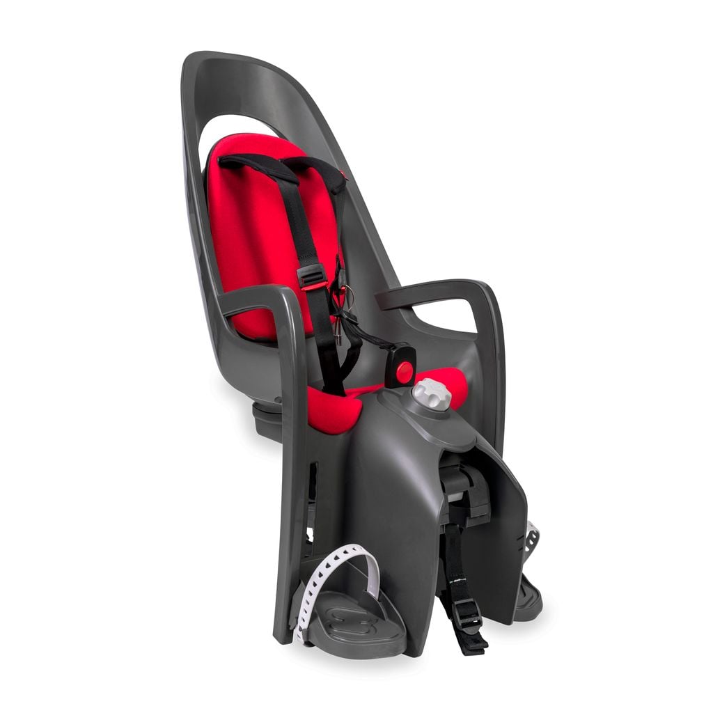 Hamax - Fotelik rowerowy Caress montowany na ramie-Dark Grey/Red