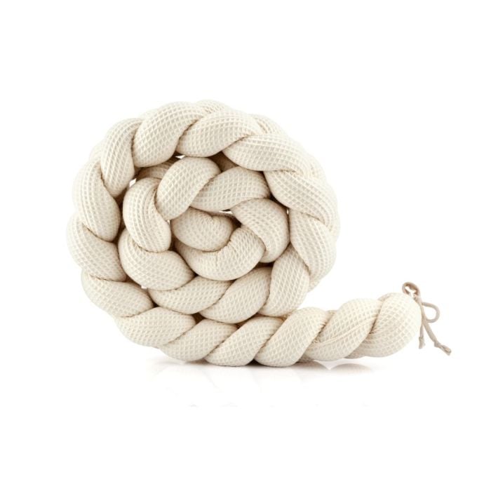 Waldin Ochraniacz na szczebelki warkocz 210 cm-B-02 Beż