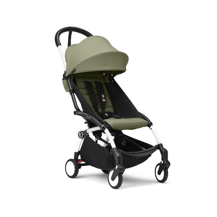 Stokke Yoyo 3 - wózek spacerowy-Olive/ Biała rama