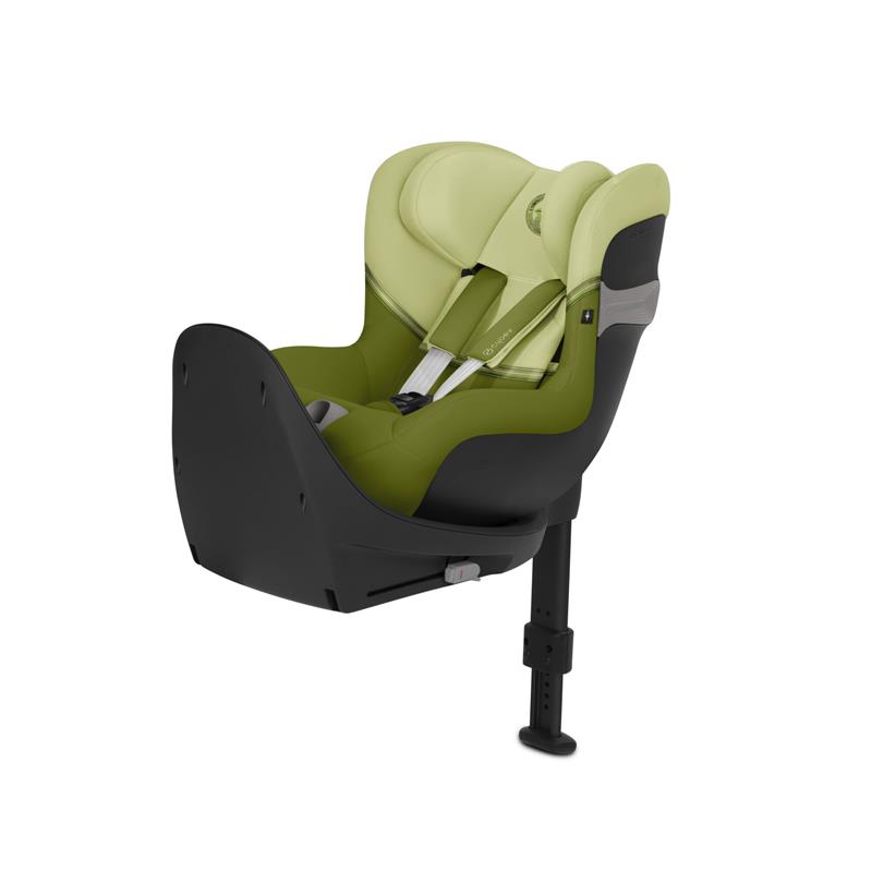 Cybex Sirona S2 i-Size - fotelik samochodowy z bazą dla dzieci o wzroście od 61 do 105 cm, do 18 kg wagi-Nature Green