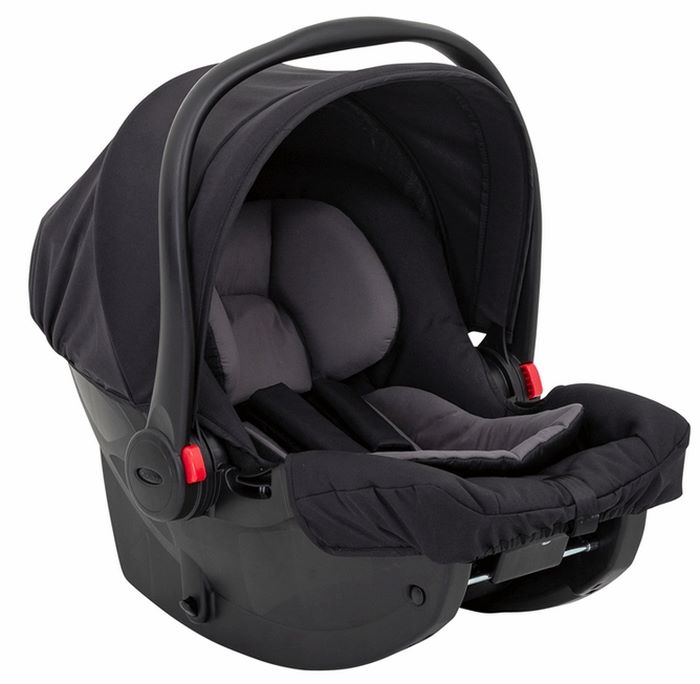 Graco SnugEssentials R129 Midnight Black - fotelik samochodowy dla dzieci od urodzenia do 75 cm wzrostu