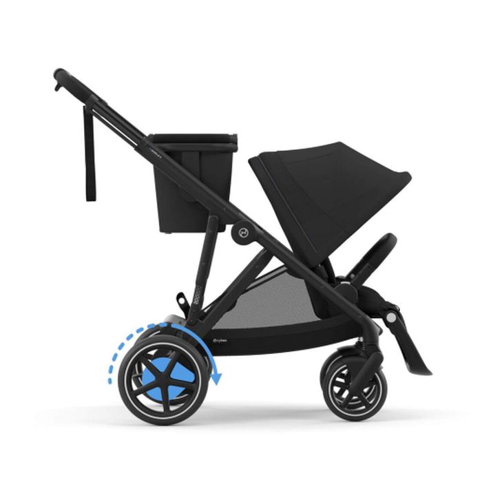 Cybex e-Gazelle S - elektryczny wózek spacerowy-Moon Black (Black Frame)