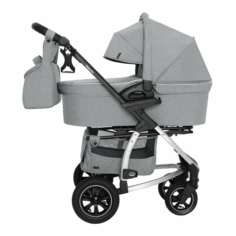 Carrello Vista Air 2 w 1 - uniwersalny wózek głeboko-spacerowy 2 w 1-Shark Gray