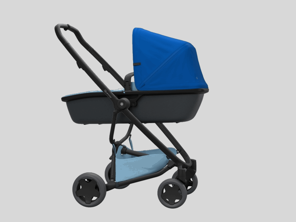 Quinny, Zapp Flex Plus - wózek głęboko-spacerowy-Blue on Sky