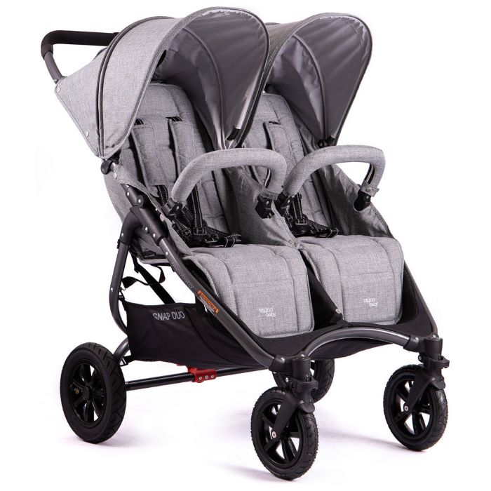 Valco Baby Snap Duo Sport - wózek spacerowy bliźniaczy-Tailor Made Grey Marle