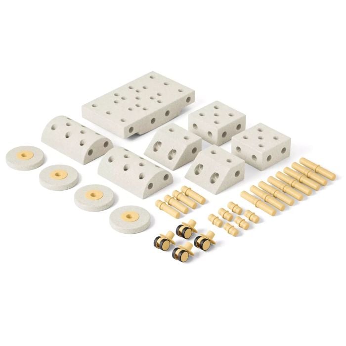 Modu Dreamer set - kreatywne klocki dla dzieci-Piaskowy szary