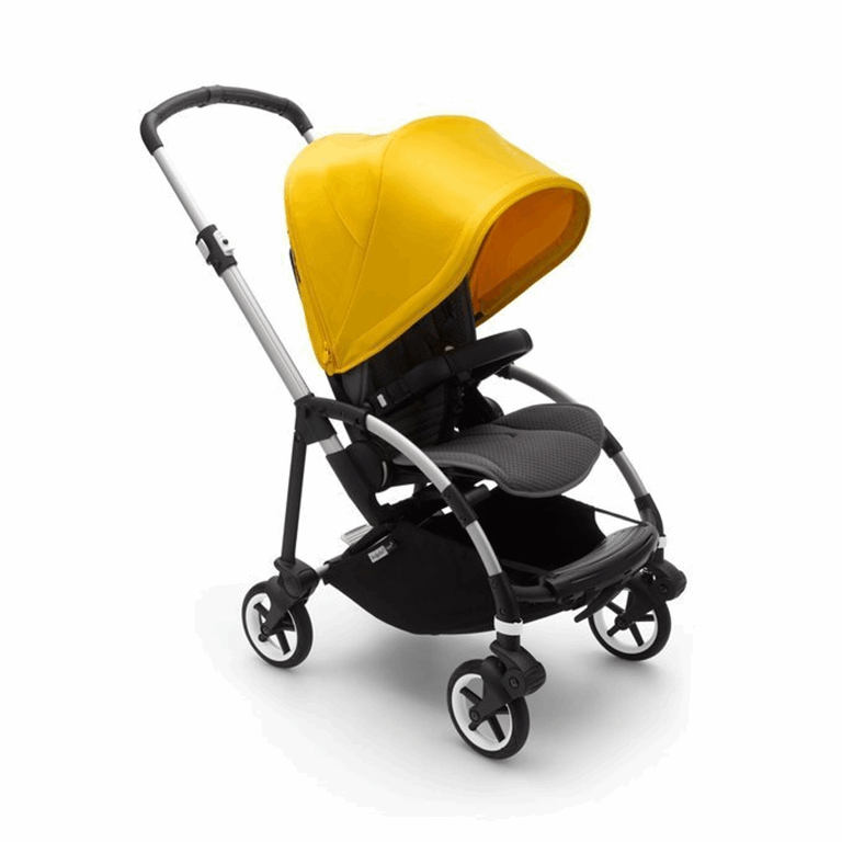 Bugaboo, Bee6 - wózek spacerowy -Alu/Grey-Lemon Yellow