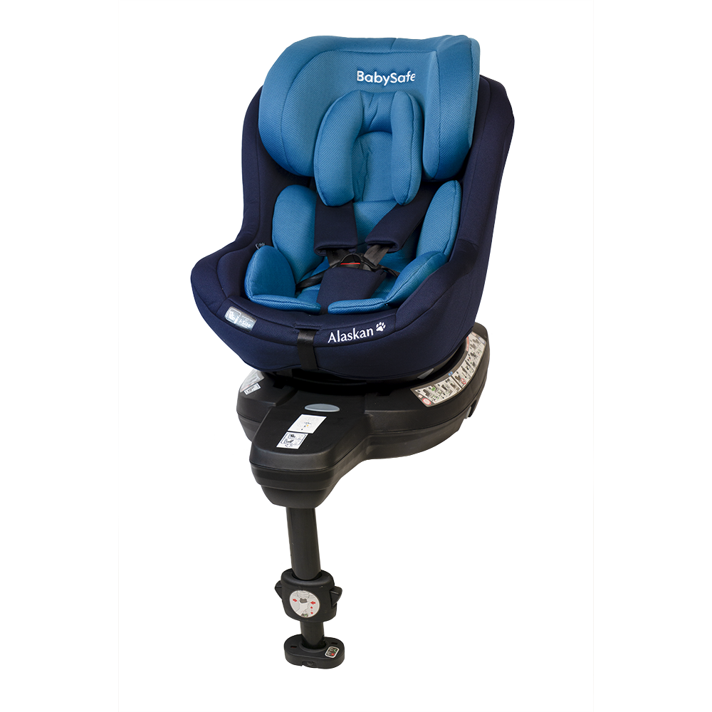BabySafe Alaskan - fotelik obrotowy od urodzenia do 105 cm wzrostu-Niebieski
