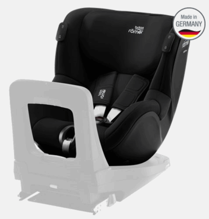 Britax Romer, Dualfix iSense - fotelik samochodowy bez bazy dla dzieci od 61 do 105 cm wzrostu, do 18 kg-Space Black