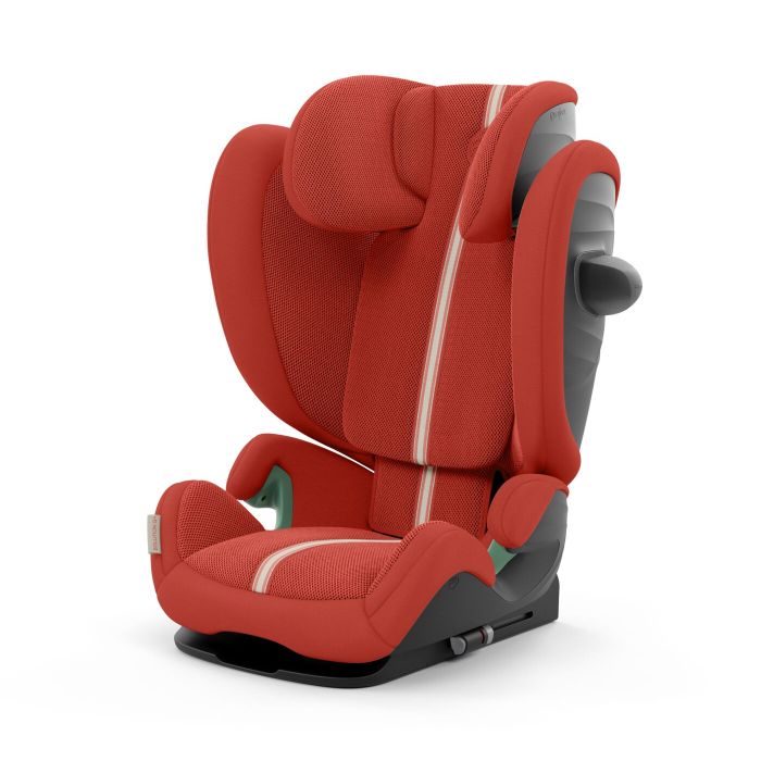 Cybex Solution G i-Fix - fotelik samochodowy dla dzieci od 100 do 150 cm wzrostu-Plus Hibiscus Red