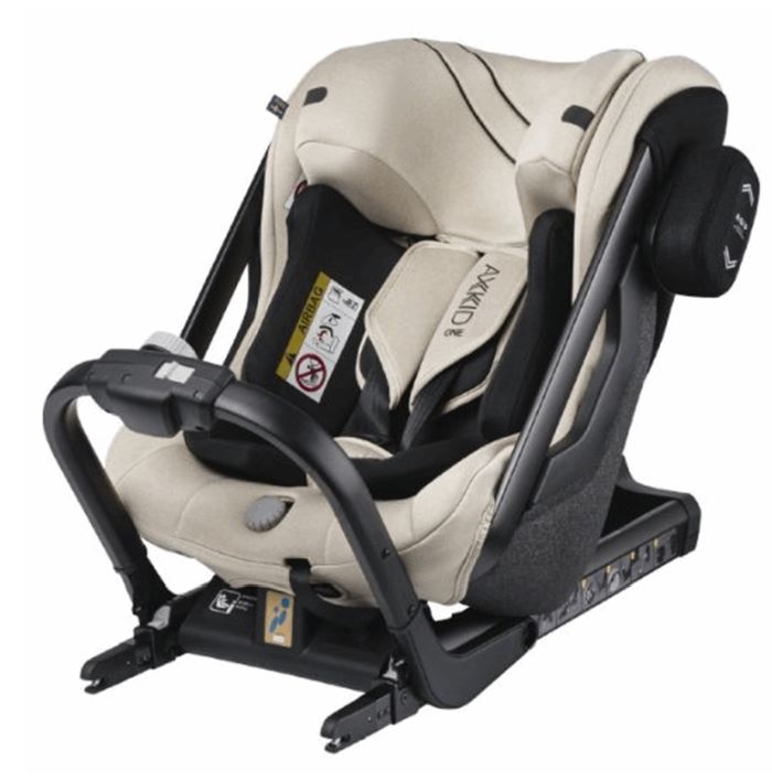 Axkid One 2 - fotelik samochodowy dla dzieci od 61 do 125 cm wzrostu-Brick Melange