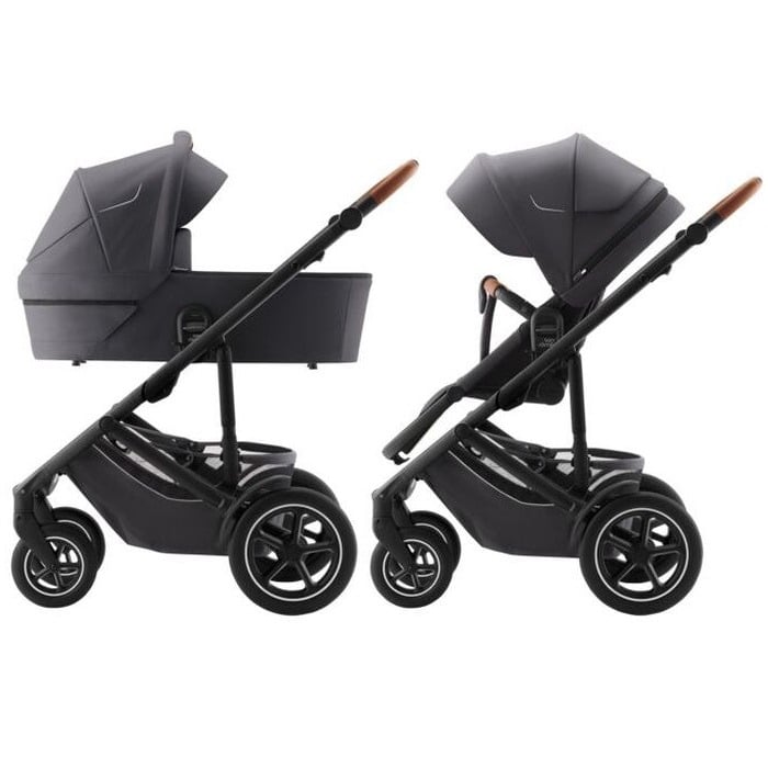 Britax Romer Smile 5Z - uniwersalny wózek głęboko-spacerowy 2 w 1-Midnight Grey