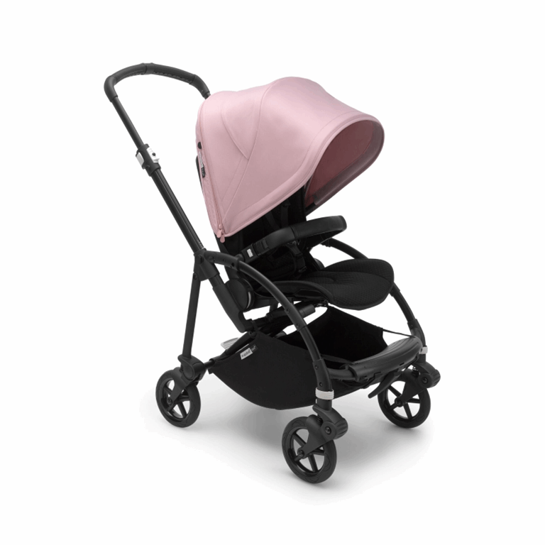 Bugaboo, Bee6 - wózek spacerowy -Black/Black-Soft Pink