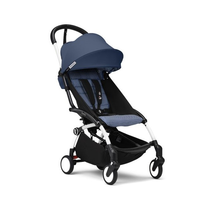 Stokke Yoyo 3 - wózek spacerowy-Air France Blue/ Biała rama
