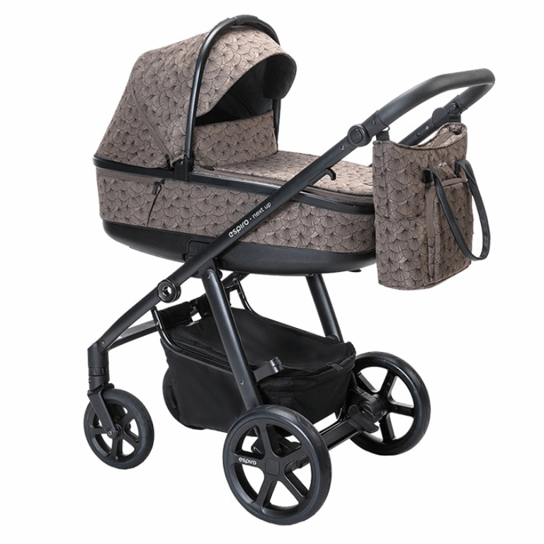 Espiro - Next Up Limited Heartleaves - uniwersalny wózek głęboko-spacerowy 2 w1 -909 Beige