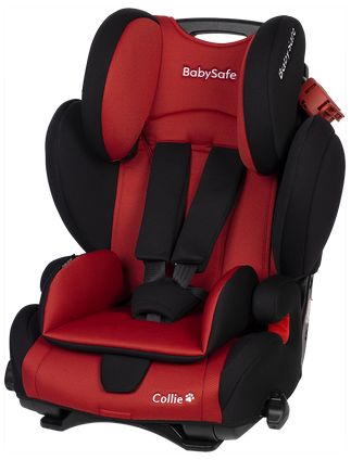 BabySafe Collie - fotelik samochodowy 9-36 kg-Czerwono-Czarny