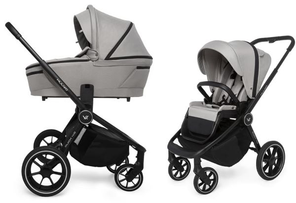 Muuvo Quick 4.0 - uniwersalny wózek głęboko-spacerowy 2w1 -Steel Grey
