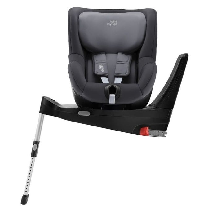 Britax Romer Dualfix 3 i-Size - fotelik samochodowy z bazą Flex Base 5Z dla dzieci od 61 do 105 cm wzrostu-Midnight Grey