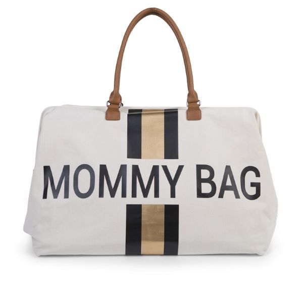 Childhome Mommy Bag - Torba podróżna dla mamy-Paski Czarno-Złote