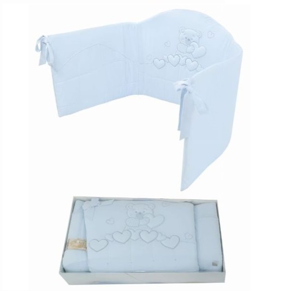 Sofija, Całusek - ochraniacz do łóżeczka-Niebieski