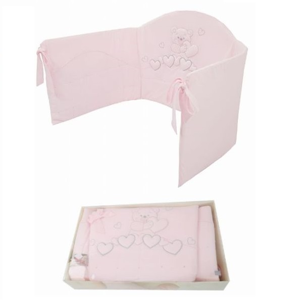 Sofija, Całusek - ochraniacz do łóżeczka-Różowy