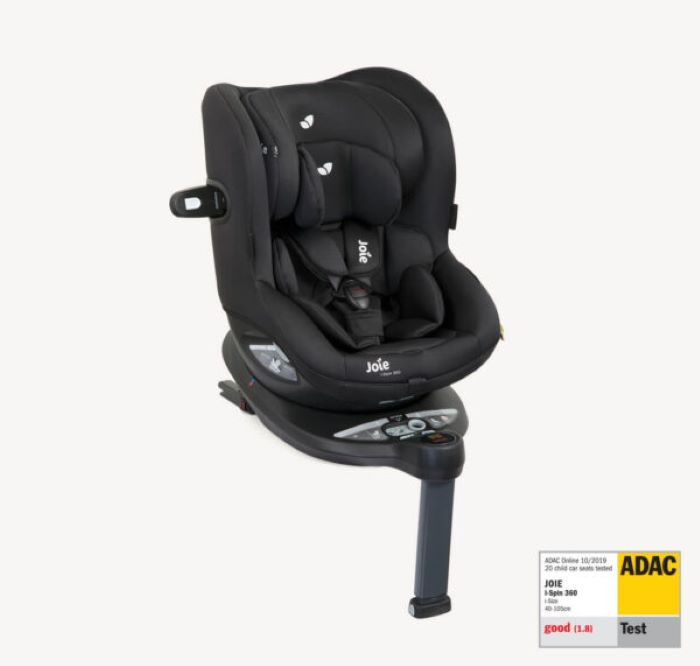 Joie i-Spin 360 Isofix - fotelik samochodowy od urodzenia do 105cm wzrostu lub 18 kg wagi do ok. 4 lat-Coal