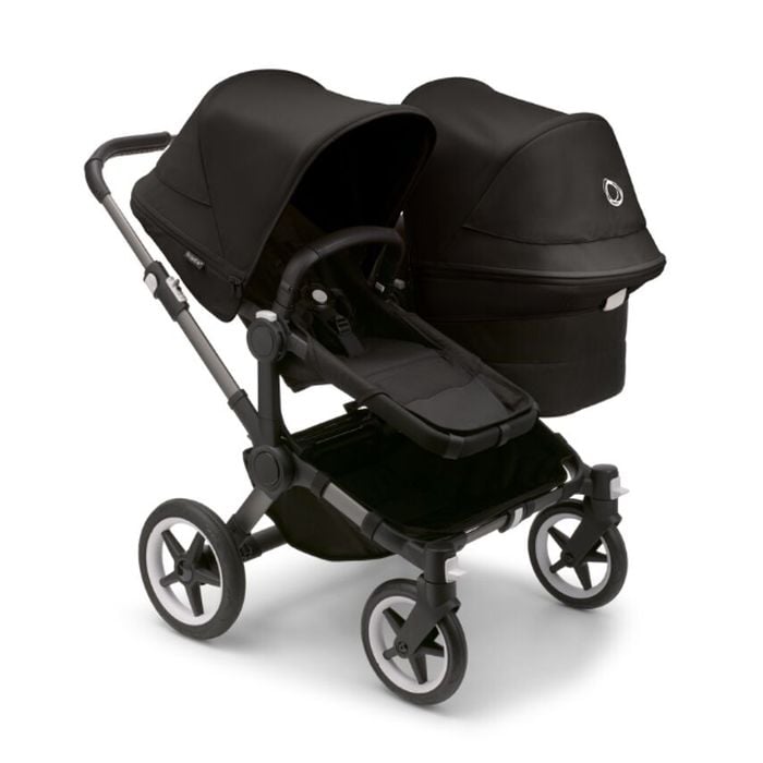 Bugaboo Donkey 5 Duo - wózek głęboko-spacerowy dla dwójki dzieci w różnym wieku -Graphite-Midnight Black-Midnight Black