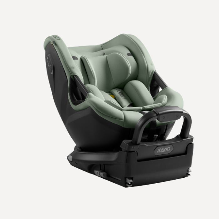 Axkid Spinkid 2 - obrotowy fotelik od 40 do 105 cm wzrostu-Nordic Bloom Green